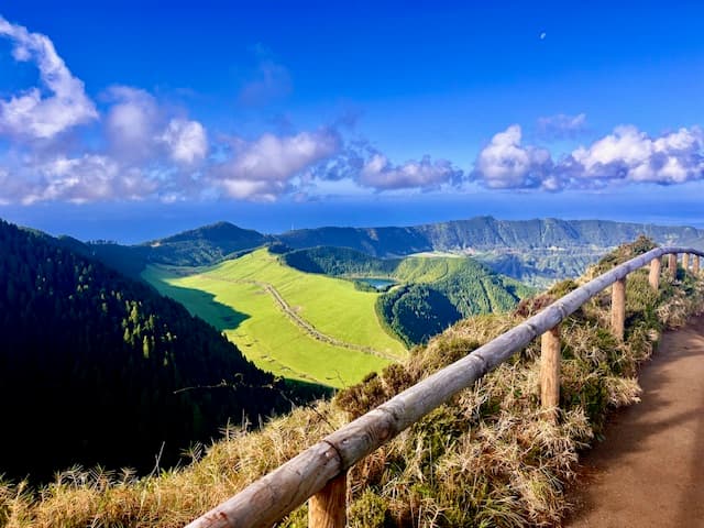 Hiking trails through volcanic landscapes