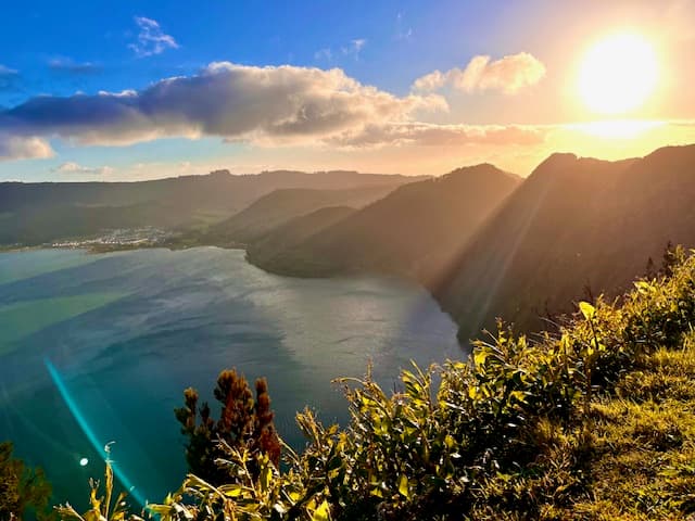 Spectacular sunset views over the Atlantic